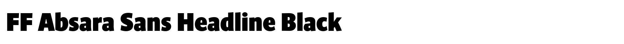FF Absara Sans Headline Black image